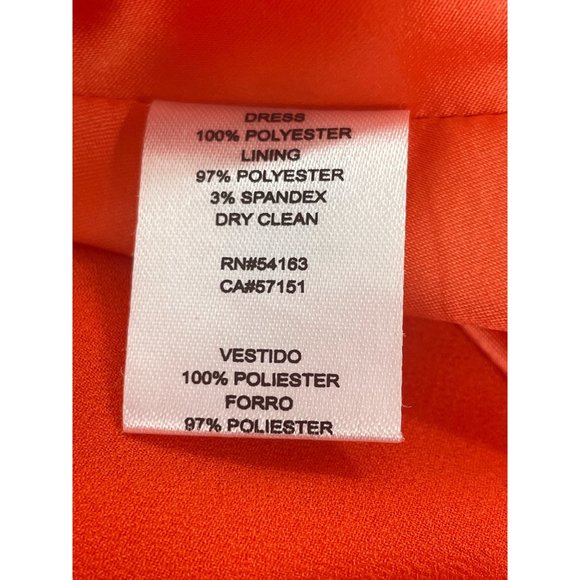 Jessica Simpson Red Hi/Lo Midi Dress 6 Peek-a-Boo Neckline Rounded Sleeveless - Picture 11 of 13